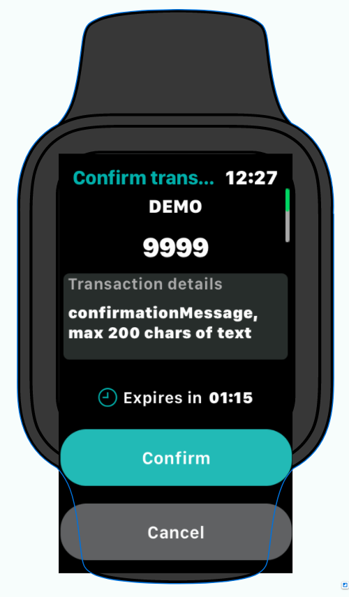 confirmationMessage 1 watch