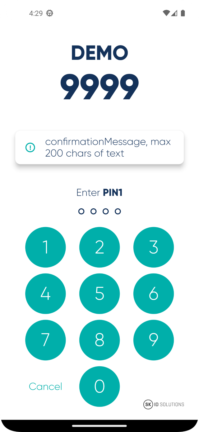 confirmationMessage 2